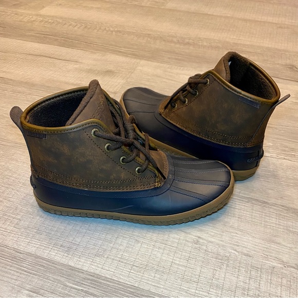 Sperry Top-Sider Breakwater Lace Up Men's Boots - Navy / Brown - US Size 7 - Picture 2 of 6